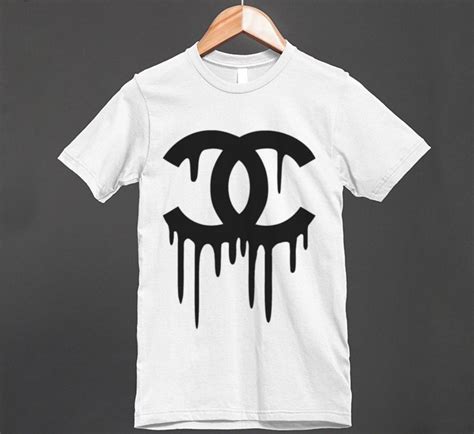 dripping chanel|Chanel drip shirt.